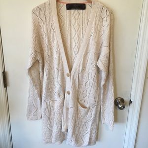 Free People Medium Long Knit Bang Bang Cardigan